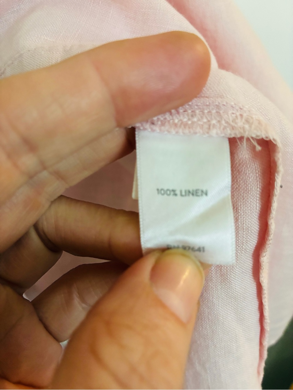 J Jill Linen Light Pink Women's Button-Front Tunic Blouse size 3x - Picture 5 of 7